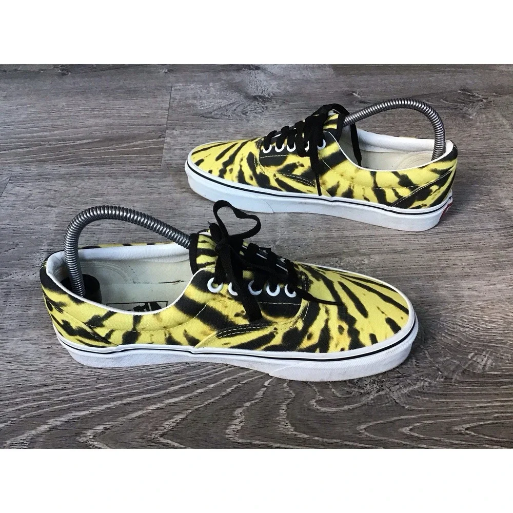 Vans Era Tie Dye Blazing Yellow Low Top Skate Shoes size Mens 7.5 Womens 9 Shoes